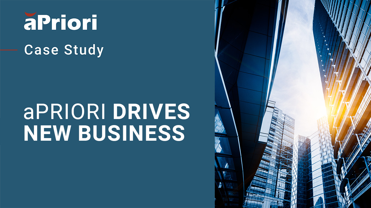 Thumbnail for a video titled: aPriori Drives New Business