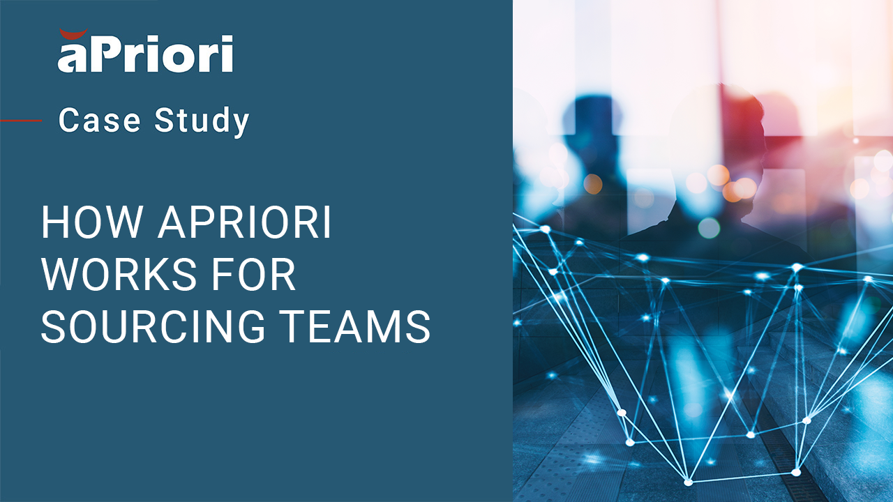 Thumbnail for a video titled: How aPriori Works for Sourcing Teams